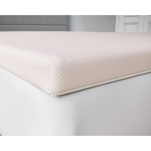 Symple Stuff Tynemouth 5cm Memory Foam Mattress Topper With Zip Cover